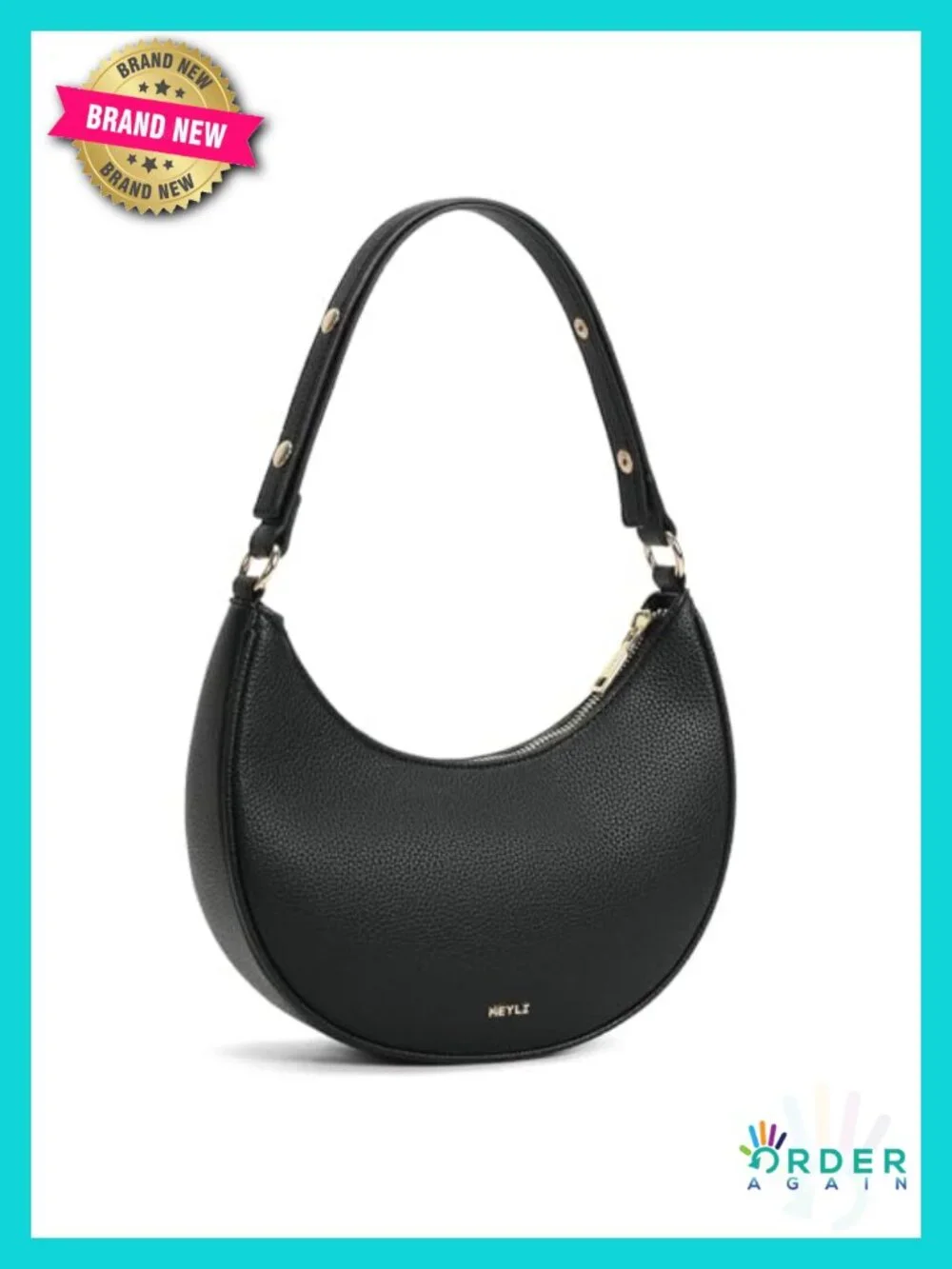 PU Leather Hobo Bag with Adjustable Strap and RFID Protection